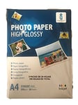 bramacartuchosÂ -Â 100Â Sheets of Glossy A4Â 230Â g Photo Paper for Any Inkjet Printer. HP Brother Epson, Canon, Apple etc