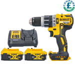 Dewalt DCD796 18V Brushless Compact Combi Drill With 2 x 5Ah Batteries & Charger