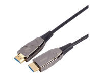 Black Box Active Optical Cable - HDMI-kabel - HDMI hane till HDMI hane - 15 m - fiberoptisk - stöd för 4K