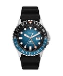 Fossil Blue Mens Black Watch FS6049 Silicone - One Size
