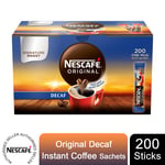 Nescafe Original Instant Coffee 200 Sachets Caffeinated or Decaff