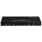 FeinTech VSP01401 HDMI 2.0 splitter répartiteur distributeur 1 sur 4 HDR UHD 4k@60Hz EDID HDCP 2.2