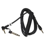 vhbw Câble audio AUX compatible avec Monster Beats by Dr. Dre Studio 2 Wireless casque - Avec prise jack 3,5 mm, vers 6,3 mm, 150 cm Noir