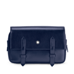 Montblanc Meisterstuck Leather Messenger Bag Ink Blue