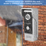 Waterproof 7Inches TFT/LCD HD Wired Video Intercom Doorbell Infrared Night V BLW
