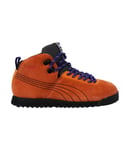 Puma Roma Hiker Orange Suede Leather Outdoor Lace Up Mens Trainers 353795 05 - Size UK 4