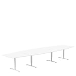 Lanab Group Konferensbord 4200 x 1200 800 mm | Upptill 14 personer Vit