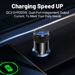Beijiyi - Allume Cigare 38W, Chargeur Voiture usb c PD20W Charge Rapide, usb a QC3.0 3.1A pour iPhone 14/13/12/11/X/XS, Samsung S21/S20/S10/S9/S8,