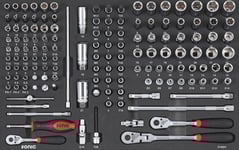 Hylsnyckelsats 1/4 & 3/8" SFS 142-Delar Sonic