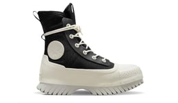 CONVERSE Men's Chuck Taylor All Star Lugged 2.0 Platform Counter Climate Extra HIGH Sneaker, Black Black Egret, 4 UK
