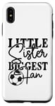 iPhone XS Max Little Sister Biggest Fan Football Life Mom Baby Sister Case
