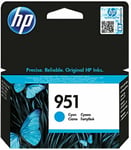 HP 951 Original Cyan Ink Cartridge For OfficeJet 8100 8600