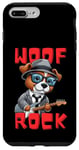 Coque pour iPhone 7 Plus/8 Plus Woof rock: Le Toutou qui fait du Rock