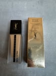 YSL All Hours Foundation 24H Wear BD 65 Warm Bronze SPF 20 - New 100% Authentic