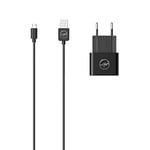 Mobility Lab ML311555 – Chargeur Mural 2.4A + câble Micro USB/Chargeur Android – Noir