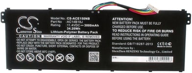 Kompatibelt med Acer Aspire ES1-524-98L1, 11.4V, 3000 mAh