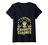 Womens Its official im the favorite Coroner V-Neck T-Shirt
