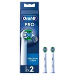 2 Pack Oral B Precision Clean Braun Replacement Electric Toothbrush Heads