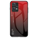 OnePlus Nord CE 2 Lite (5G) Deksel med Glassbakside - Hello - Rød / Svart