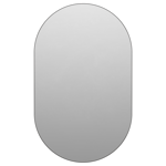 Decotique Edge Spegel Oval Svart, 80cm Svart Metall