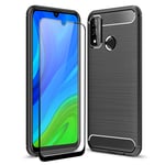 Olixar for Huawei P Smart 2020 Case with Screen Protector - 360 Full Body Coverage Hard PC - Dual Layer Rugged Heavy Duty Cover - Shockproof Tempered Glass - Sentinel - Black
