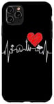 Coque pour iPhone 11 Pro Max Las Vegas La Silhouette Battement Coeur Nevada Sin City USA