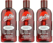 Malibu Bronzing Oil SPF8 200ml | Sunscreen | Tanning | Summer Skincare X 3