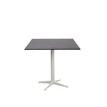 Cane-Line - Cafebordsunderrede - Drop - Sand/bordsskiva 72X72 cm - Drop, Go - Dark Grey - Småbord & Sidobord utomhus - Grå