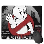 Casbuster Casper The Friendly Ghost Ghostbusters Customized Designs Non-Slip Rubber Base Gaming Mouse Pads for Mac,22cm×18cm， Pc, Computers. Ideal for Working Or Game