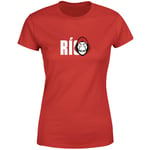 La Casa de Papel Rio T-Shirt Femme - Rouge - XXL - Rouge