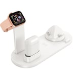 Capida UD15 - 3-i-1 Trådlös Laddningsdocka för iPhone / Apple Watch AirPods Vit