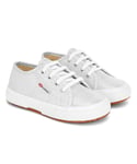 Superga Childrens Unisex Childrens/Kids 2750 Lamew Lace Up Trainers (Grey Silver) - Size UK 9.5 Kids
