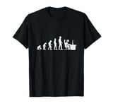 Evolution gamer cadeau humour geek ordinateur drôles T-Shirt