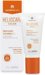 Heliocare Gelcream Colour Light SPF 50 50ml / Sun Cream For Face / Daily UVA UVB