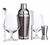 Barcraft Stainless Steel Gin Cocktail Gift Set - 6 Piece