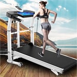 MRMRMNR Treadmill, Portable Folding Mechanical Treadmill, 4 In 1 Multi-function Cardio Fitness Exercise Incline Home Running Machine, 5-layer Silent Running Belt, 330 Ib Weight Capacity