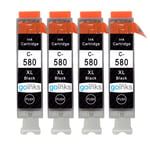 4 Black (PGI) Ink Cartridges for Canon PIXMA TR8550 TS6350 TS8200 TS8352 TS9550