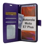 Crazy Horse Wallet Motorola Moto E7 Plus (Lila)
