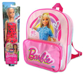 Barbie Travel Set 2 in 1 Fashion Backpack and Original Doll Playset
