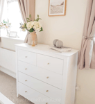 Modern Chest Drawers White Shabby Chic Sideboard Vintage Room Storage Cabinet
