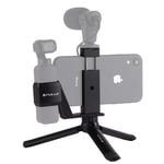 XOAPDUAN Action camera shelf - Mini Metal Desktop Tripod Mount + Metal Phone Clamp Mount + Expansion Fixed Stand Bracket for DJI New Pocket