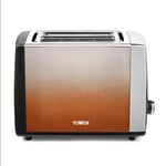 Tower T20038COP Infinity Ombré 2 Slice Toaster, 900W, Copper