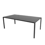 Cane-Line - Pure matbordsunderrede 280X100 cm- Lava Grey/bordsskiva 280X100 cm - Pure - Nero Black - Matbord utomhus - Svart