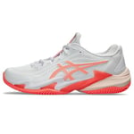 ASICS Femme Court FF 3 Clay Sneaker, White/Sun Coral, 38 EU