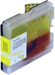 Kompatibel med Brother DCP 350C bläckpatron, 15ml, gul