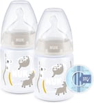 NUK First Choice+ Baby Bottles Set | 0-6 Months | Temperature Control | Anti Co