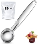 Ice Cream Scoop, Betuy High Quality Zinc Alloy Icecream Scoops with Trigger and Hangable Design, for Ice Cream, Mashed Potato Scooper, Fruits, Baking (Dia 5.4cm)