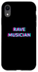 Coque pour iPhone XR Rave Musician Techno EDM Music Maker Festival Composer Raver