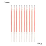10pcs Pen Refill Neutral Ink Gel Orange