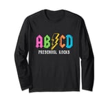 ABCD Preschool Rock First Day Back To School Class Student Long Sleeve T-Shirt